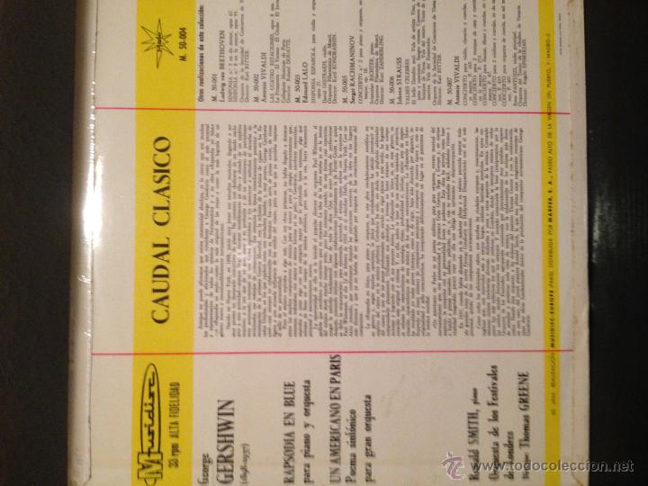Discos de vinilo: Disco Lp gershwin un americano en Par&iacute;s - Foto 2