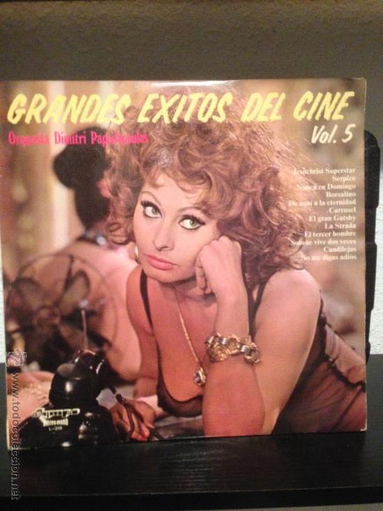 Discos de vinilo: Disco Lp grandes &eacute;xitos de cine.portada Sof&iacute;a Loren - Foto 1
