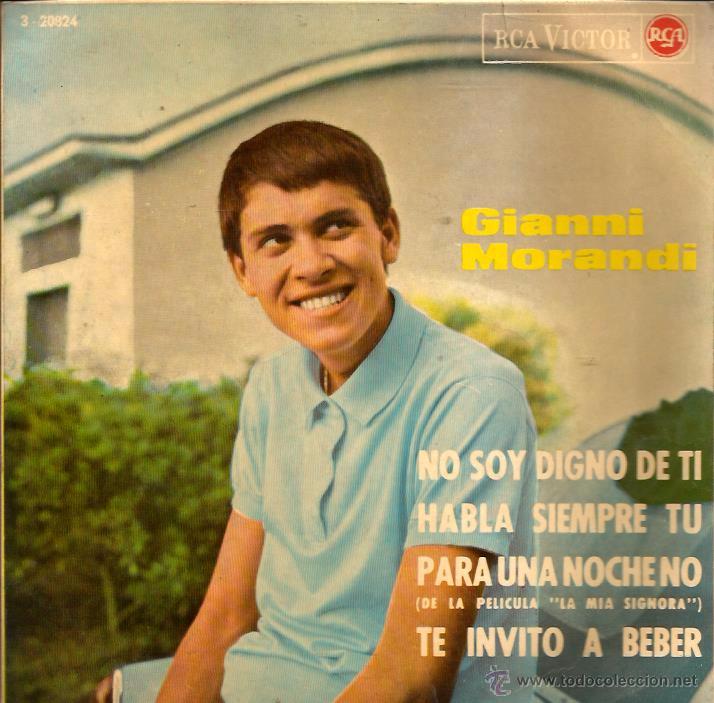 Discos de vinilo: EP GIANNI MORANDI : NO SOY DIGNO DE TI + 3 - Foto 1