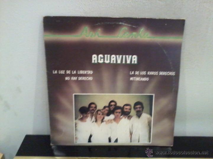 Vinyl records: Agua Viva LP As&iacute; canta Agua Viva   EX/EX+