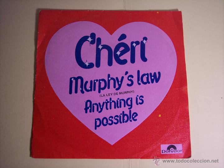 Discos de vinilo: SINGLE CH&Eacute;RI (MURPHYS LAW / ANYTHING IS POSSIBLE) POLYDOR-1982 - Foto 1