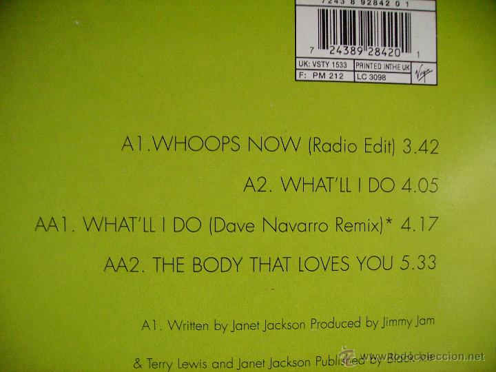 Discos de vinilo: JANET JACKSON ---- WHOOPS NOW - PICTURE + POSTER - Foto 2