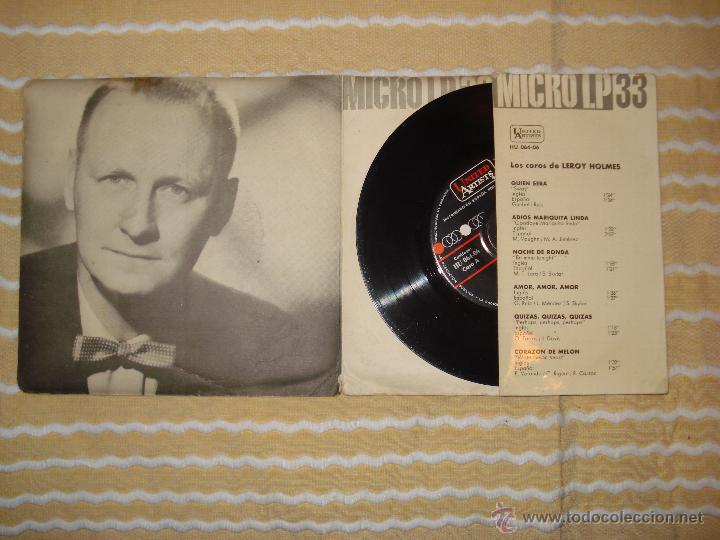 Discos de vinilo: LOS COROS DE LEROY HOLMES , MICRO LP 33 - Foto 3