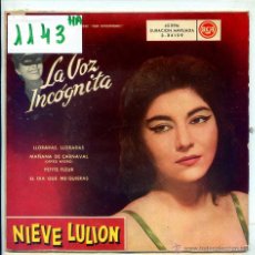 Discos de vinilo: NIEVE LULION / PETITE FLEUR / EL DIA QUE ME QUIERAS + 2 (EP PROMO 1960)