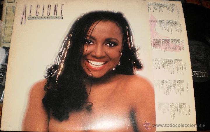 Vinyl records: alcione lp almas & cora&Ccedil;oes brasil.1983