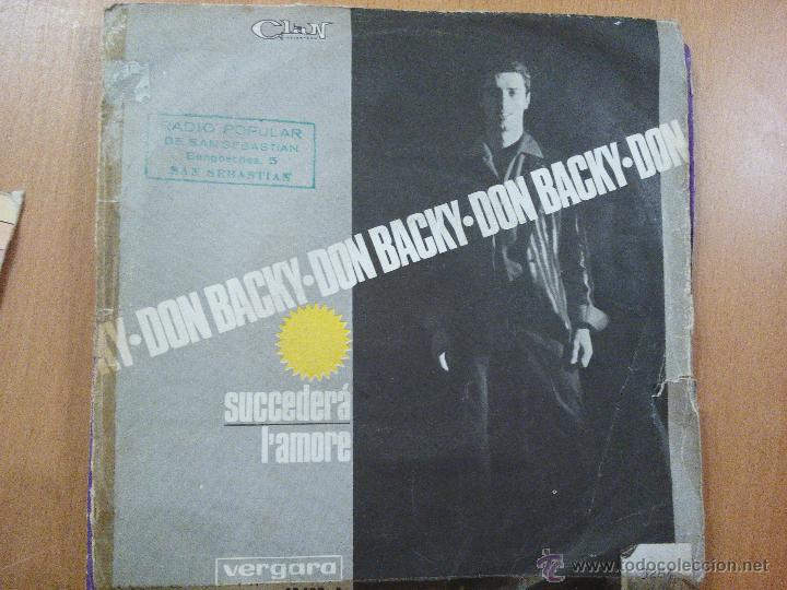 Discos de vinilo: DON BACKY SUCCEDERA L&acute;AMORE SINGLE SPAIN 1966 - Foto 1