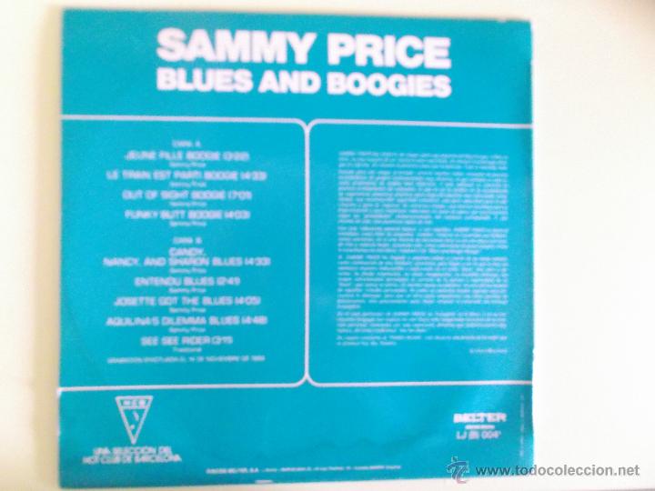 Discos de vinilo: SAMMY PRICE - BLUES AND BOOGIES - Foto 3