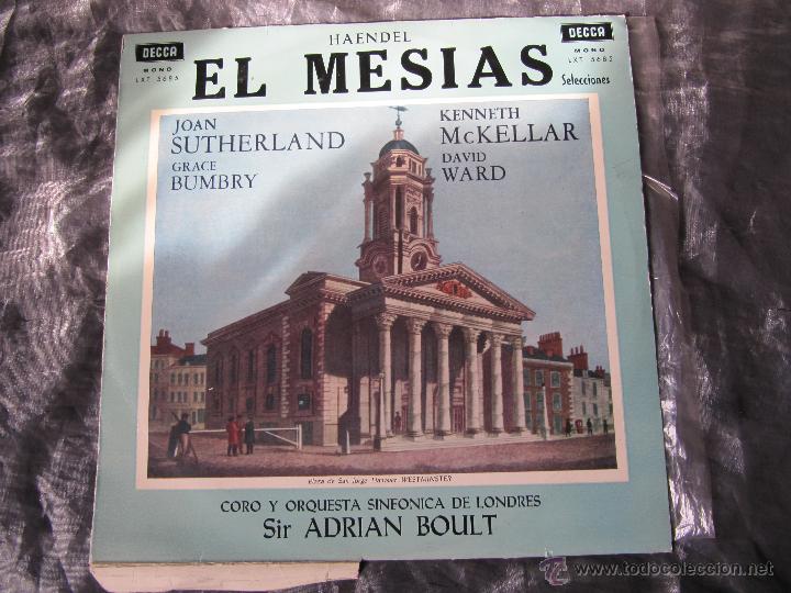 Discos de vinilo: HAENDEL el mesias LP DECCA - Foto 1