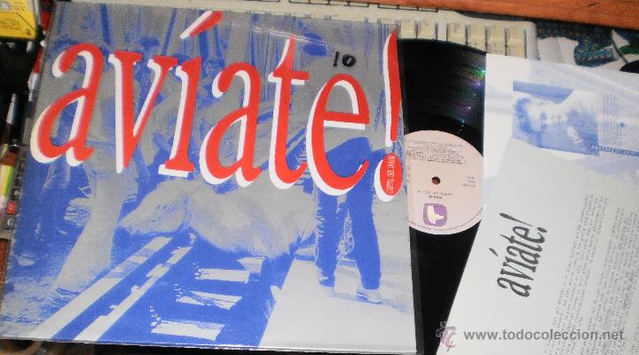 Discos de vinilo: AVIATE! LP 1989.CON HOJAS PROMO - Foto 1