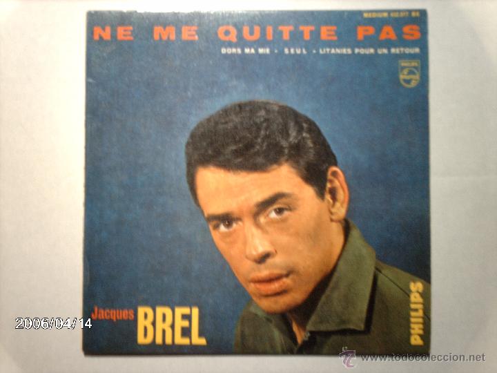 Discos de vinilo: jacques brel  -  ne me quitte pas  +  3  -  edici&oacute;n francesa - Foto 1