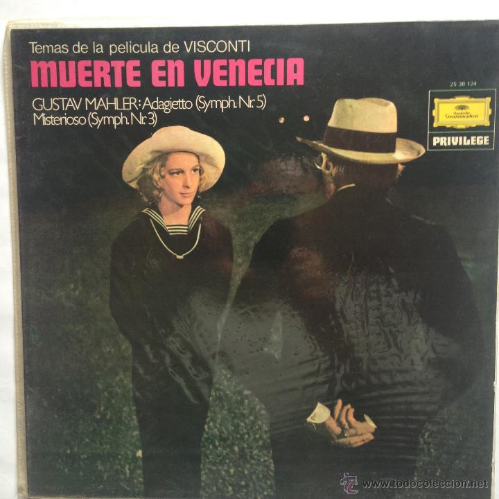Discos de vinil: MUERTE EN VENECIA - TEMAS DE LA PEL&Iacute;CULA DE VISCONTI - MAHLER -