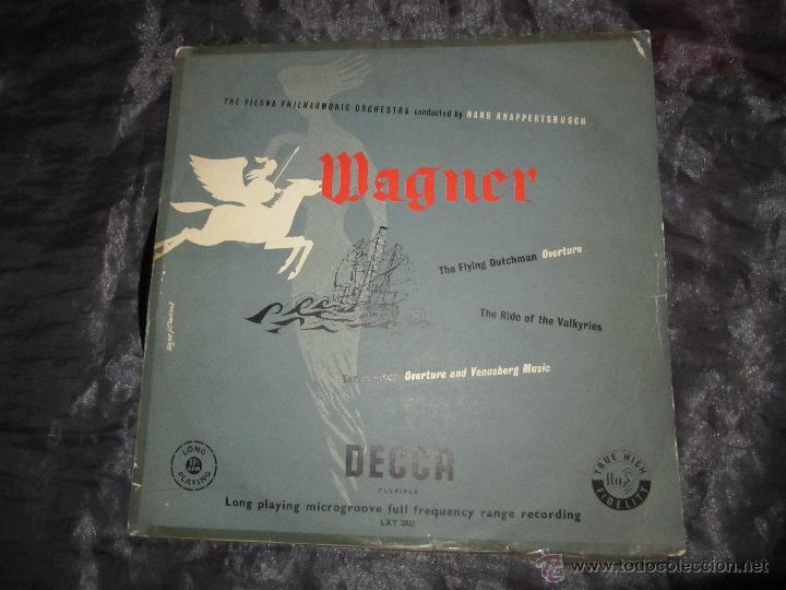 Discos de vinilo: WAGNER-HANS-KNAPPERTSBUSH-THE-VIENNA-PHILHARMONIC-ORCHESTRA-very-rare