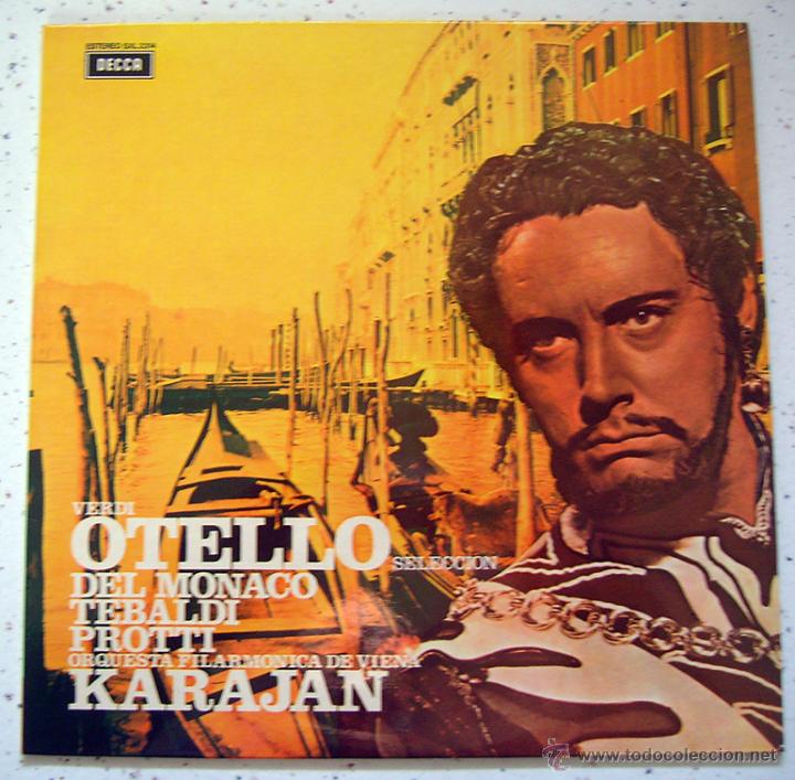 Discos de vinilo: LP. VINILO . VERDI . OTELLO .- DEL MONACO . TEBALDI . PROTTI . DECCA 1973 - Foto 1