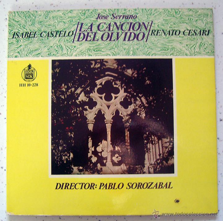 Discos de vinilo: LP . VINILO . LA CANCION DEL OLVIDO . JOSE SERRANO . HISPAVOX - Foto 1