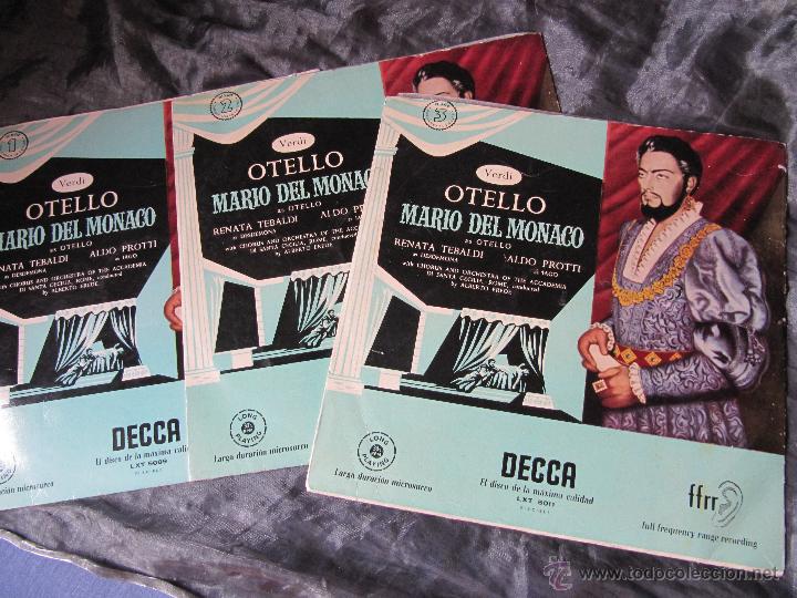 Discos de vinilo: OTELLO MARIO DEL MONACO 3 LPS - Foto 1