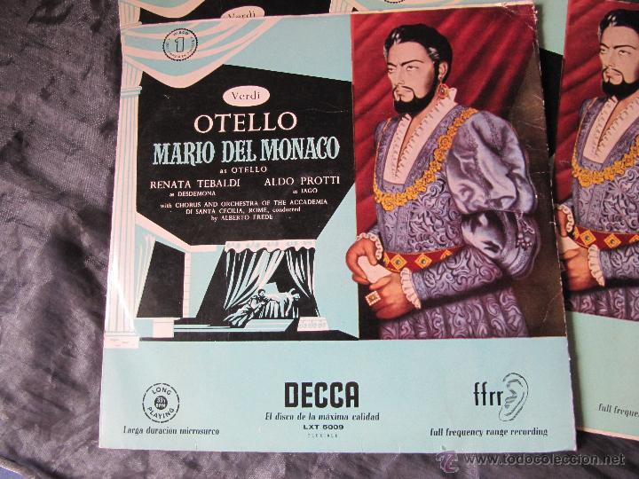 Discos de vinilo: OTELLO MARIO DEL MONACO 3 LPS - Foto 2