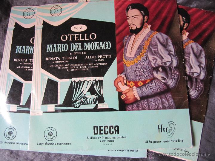 Discos de vinilo: OTELLO MARIO DEL MONACO 3 LPS - Foto 3