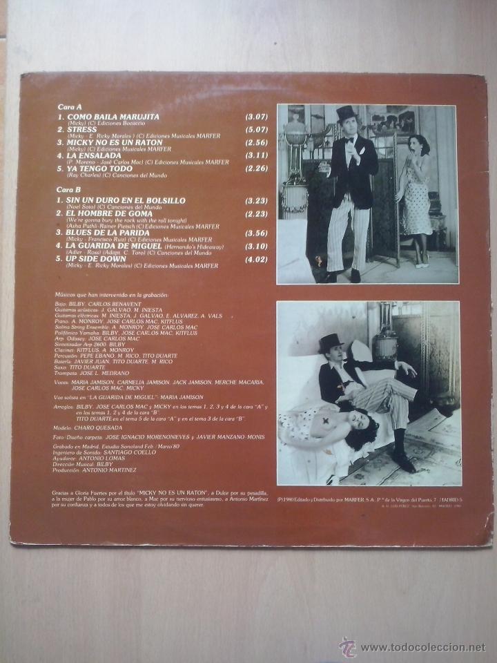 Discos de vinilo: micky- mi regreso- lp marfer 1980 - Foto 2
