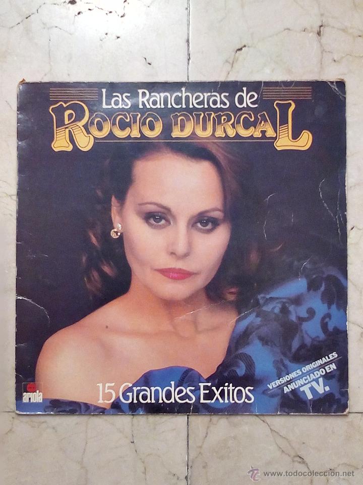 Discos de vinilo: LP LAS RANCHERAS DE ROC&Iacute;O DURCAL - ARIOLA 1983 - LA CARA A EST&Aacute; RAYADA.