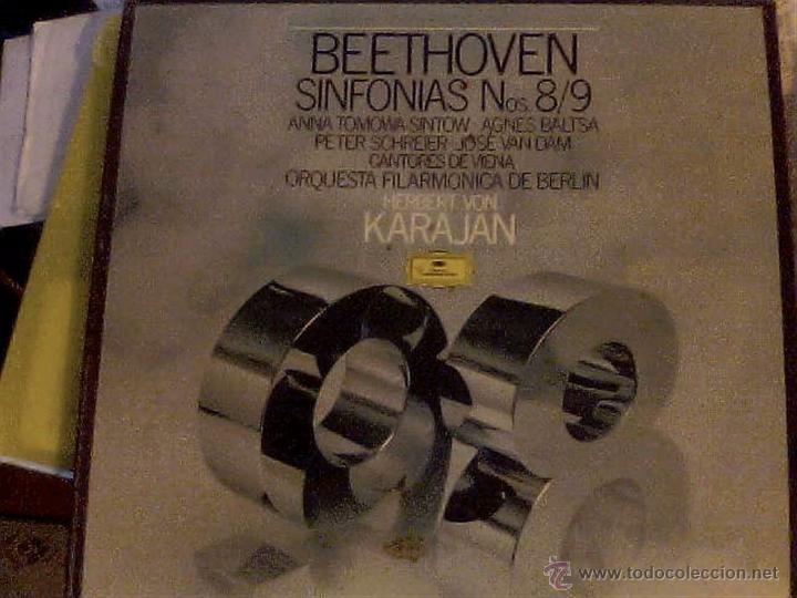 Discos de vinilo: Beethoven - Sinfon&iacute;as Nos. 8/9 - Foto 1