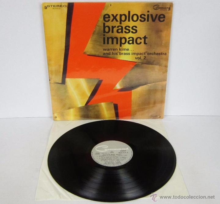 Disques de vinyle: WARREN KIME & HIS ORCHESTRA - EXPLOSIVE BRASS IMPACT VOL 2 COMMAND 1967 FRANCE N MINT