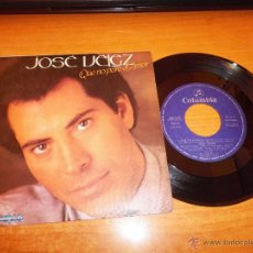 Discos de vinilo: JOSE VELEZ QUE NO PARE EL AMOR / REPROCHES SINGLE VINILO 1985 CONTIENE 2 TEMAS