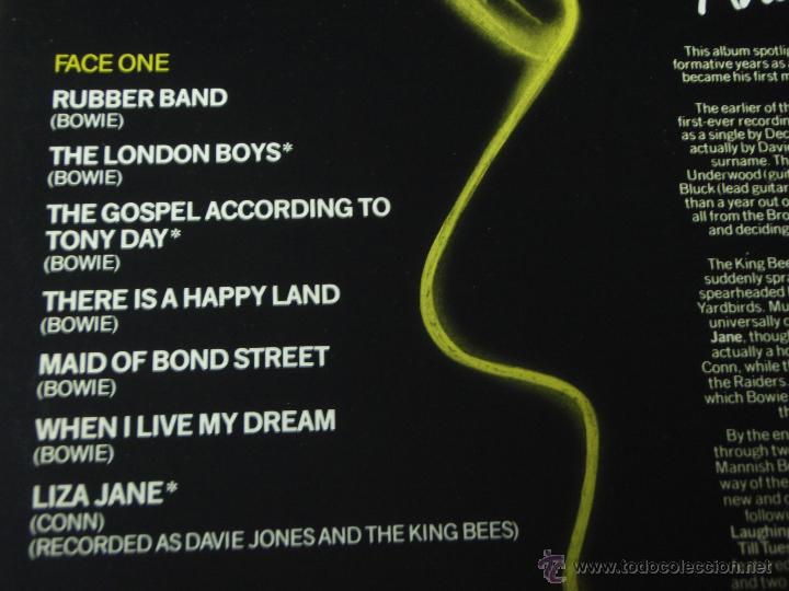 Discos de vinilo: DAVID BOWIE - A SECOND FACE UK 1983 LP33 DECCA - Foto 3