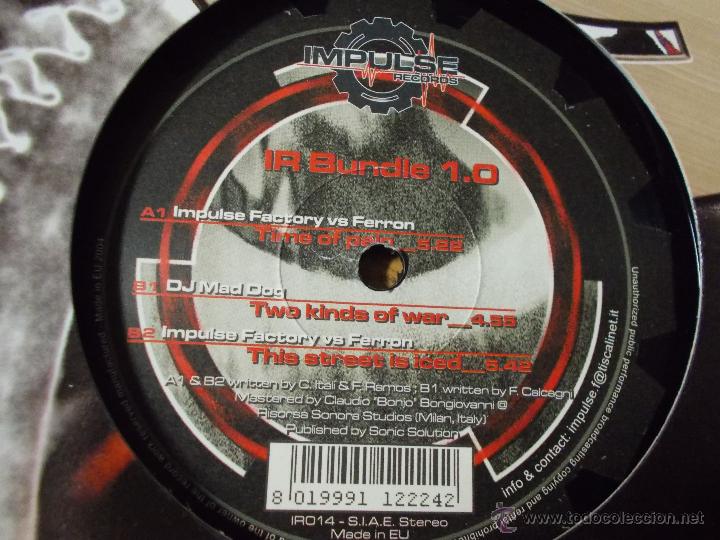 Discos de vinilo: IR BUNDLE 1.0  DJ MAD DOG . MAXI 12 - Foto 2