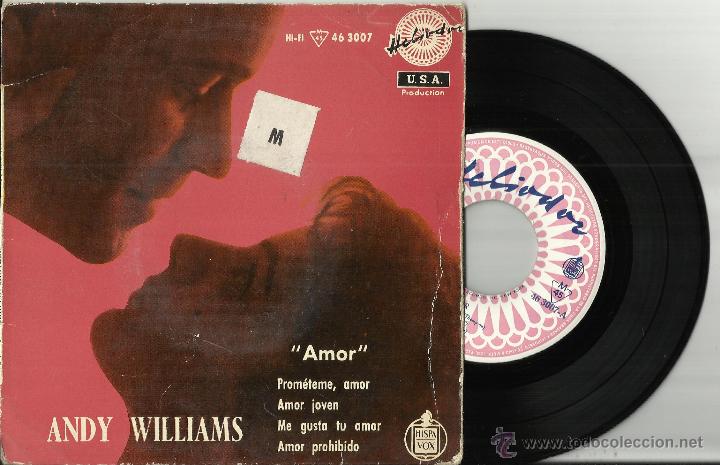Discos de vinilo: andy williams ep amor.espa&ntilde;a 1959 - Foto 1