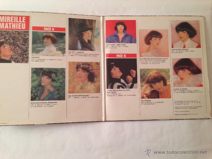 Discos de vinilo: MIREILLE MATHIEU - TROIS MILLIARDS DE GENS SUR TERRE - Foto 2