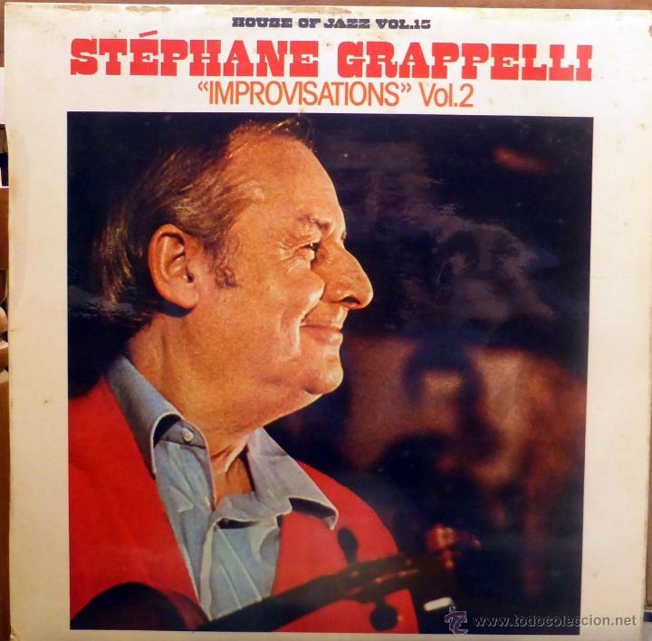 Discos de vinilo: St&eacute;phane Grappelli. Improvisations 2. Movieplay, Esp. 1981 LP - Foto 1
