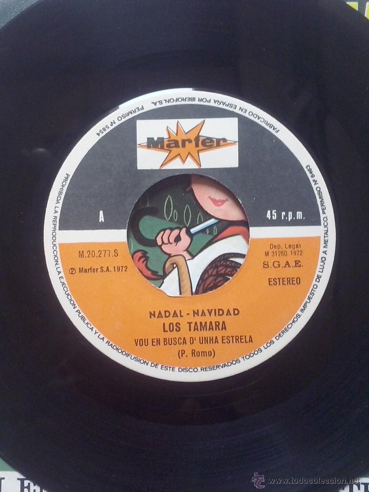Discos de vinilo: los tamara- nadal navidad- single marfer 1972 - Foto 3