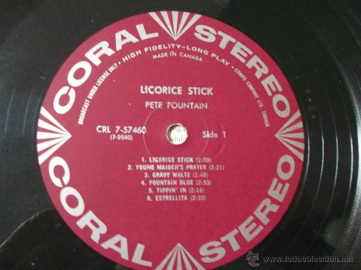 Discos de vinilo: PETE FOUNTAIN. LICORICE STICK - Foto 2