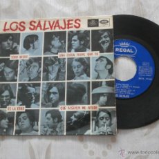 Discos de vinilo: LOS SALVAJES 7´EP TODO NEGRO (PAINT IT BLACK) -COVER STONES + 3 (1966) .EN BUEN ESTADO
