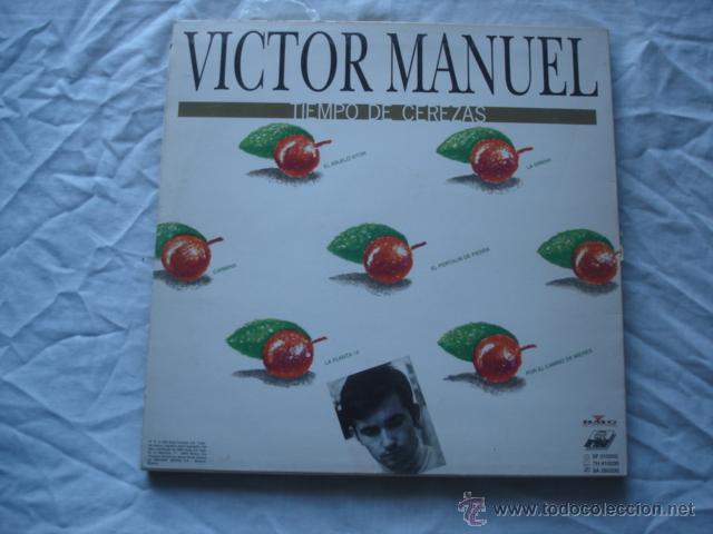 Discos de vinilo: V&iacute;ctor Manuel    Tiempo De Cerezas - Foto 2