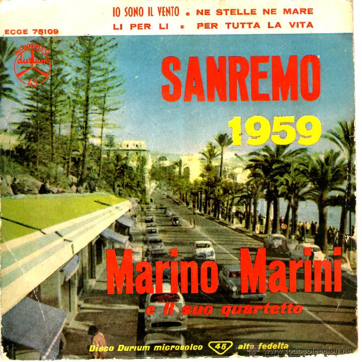 Discos de vinilo: MARINO MARINI SANREMO 1959 - Foto 1