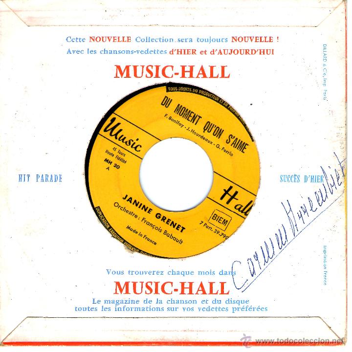 Discos de vinilo: JANINE GRENET LE PTIT QUINQUIN - Foto 2