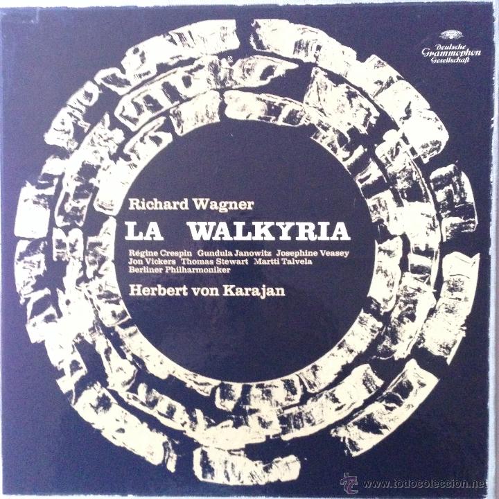 Discos de vinil: WAGNER - La Walkyria - Karajan - Vickers - Janowitz - Berliner Philharmoniker - 5 LP Box