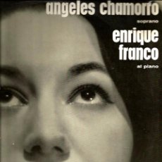 Discos de vinilo: LP ANGELES CHAMORRO (SOPRANO) & ENRIQUE FRANCO ( PIANO ) PEDRELL, GRANADOS, ALBENIZ, FALLA. Lote 53946814