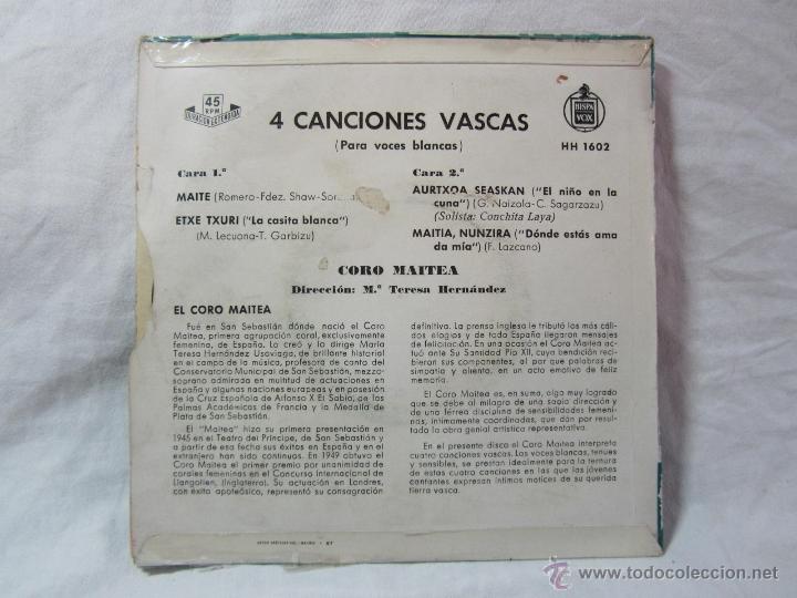 Discos de vinilo: 9 singles vinilo m&uacute;sica tradicional vasca - Foto 3