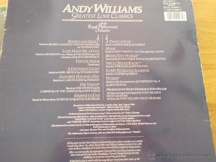 Discos de vinilo: LOTE DE 6 LPS ANDY WILLIAMS - Foto 8