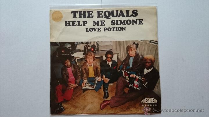 Discos de vinilo: THE EQUALS (EDDY GRANT) - HELP ME SIMONE / LOVE POTION (1971) - Foto 1