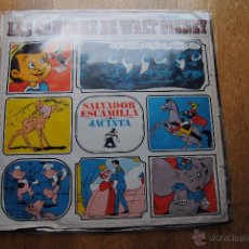 Discos de vinilo: SALVADOR ESCAMILLA. JACINTA LES CANÇONS DE WALT DISNEY. EDIGSA 1968 LP