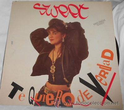 Discos de vinilo: SWEET, TE QUIERO DE VERDAD, DE 1989 - Foto 1