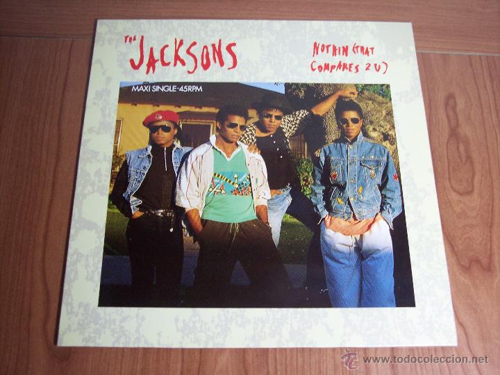 Discos de vinilo: MAXI SINGLE THE JACKSONS - NOTHIN (THAT COMPARES 2 U) - EPIC-1989 - Foto 1