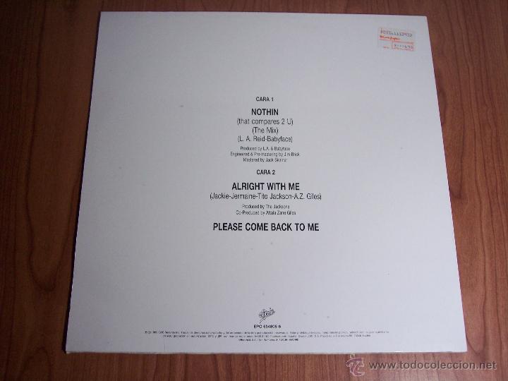 Discos de vinilo: MAXI SINGLE THE JACKSONS - NOTHIN (THAT COMPARES 2 U) - EPIC-1989 - Foto 4