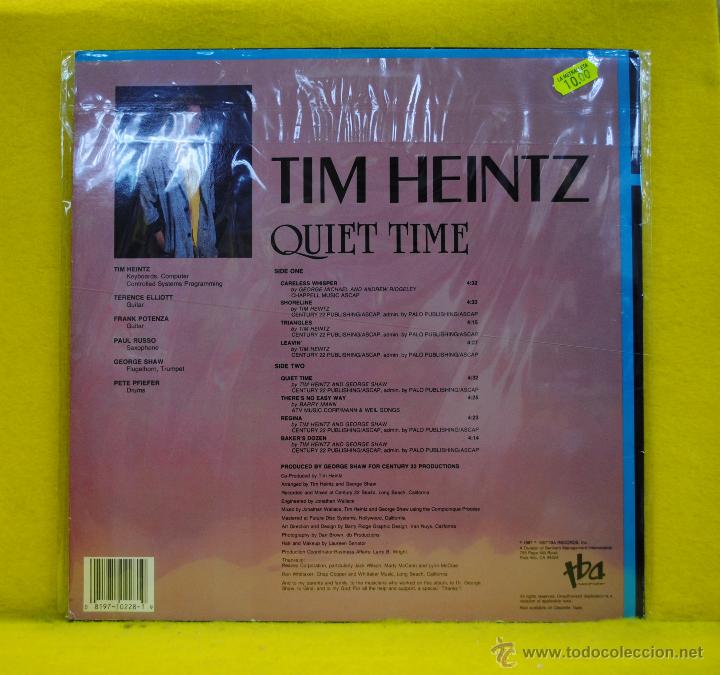 Discos de vinilo: TIM HEINTZ - QUIET TIME - LP - Foto 2