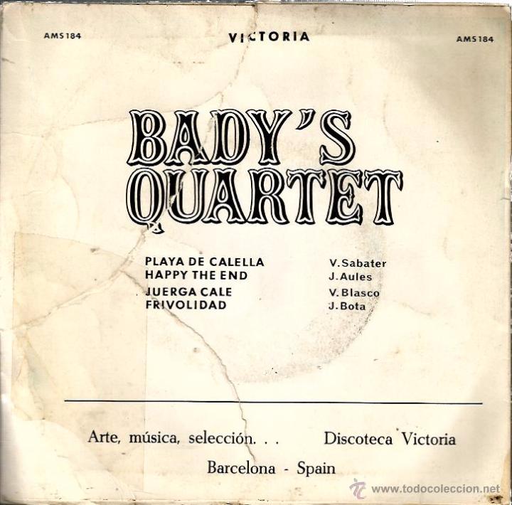 Discos de vinilo: EP BADY&acute;S QUARTET : PLAYA DE CALELLA - Foto 2