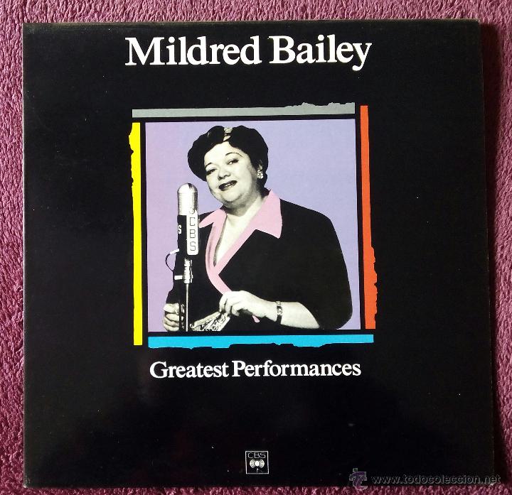 Discos de vinilo: MILDRED BAILEY, GREATEST PERFORMANCES (CBS) LP PEDIDO MINIMO 7&euro; - Foto 1