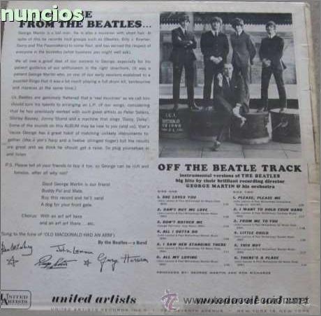 Discos de vinilo: DISCO LP OFF THE BEATLE TRACK - Foto 2